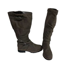 NWOT American Rag Brinley vegan leather knee length boots